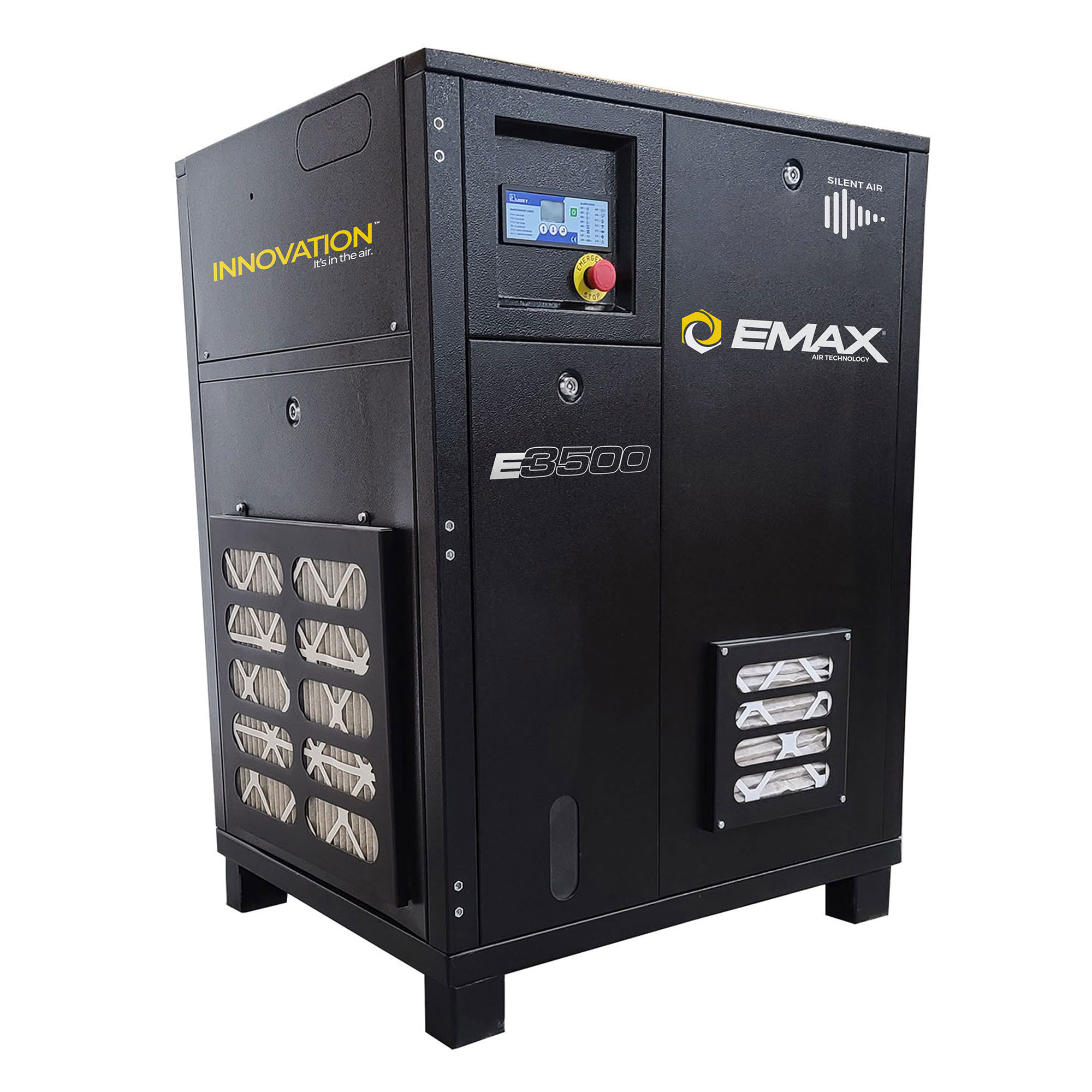 EMAX Rotary Screw Air Compressor Cabinet Only, 5HP, 230 Volts, Model# ERI0050001
